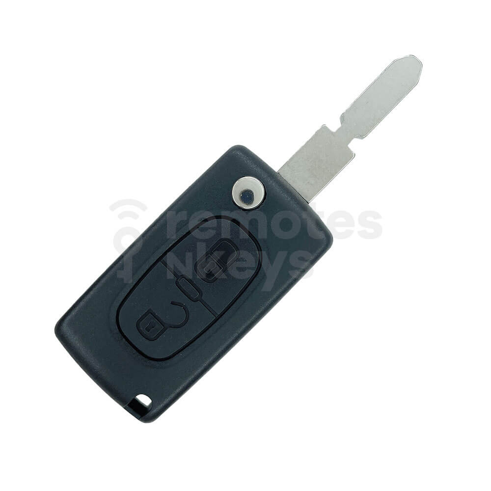 Peugeot/Citroen 2 Buttons Flip Remote Key Shell/Case NE78 Blade