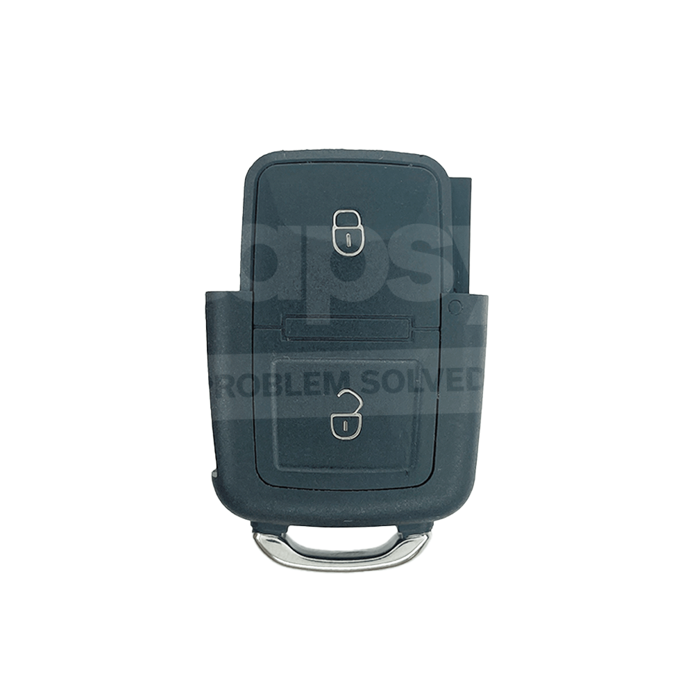 Volkswagen VW Flip Remote Key Shell 2 Buttons With Battery Holder