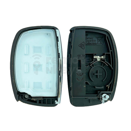 Hyundai 3 Buttons Smart Remote Key Shell/Case TOY48 Emergency Blade With SUV Button (With Battery Clamp)