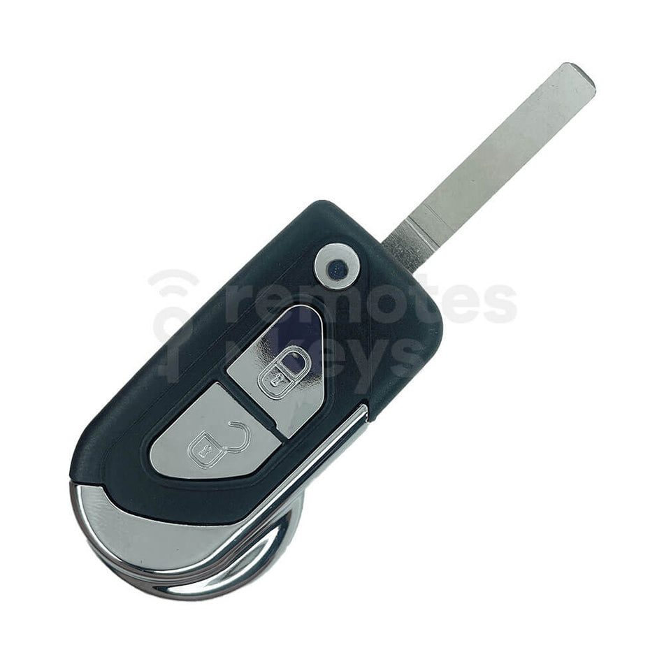 Peugeot/Citroen New Style 2 Buttons Flip Remote Key Shell/Case VA6 Blade