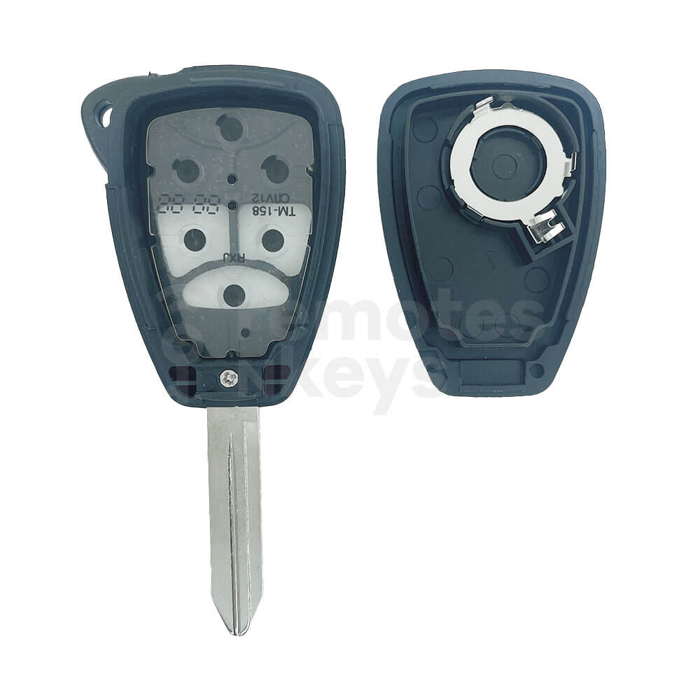 Chrysler Jeep Dodge 3 Buttons Remote Key Shell/Case Without Rubber Buttons CY24 Blade
