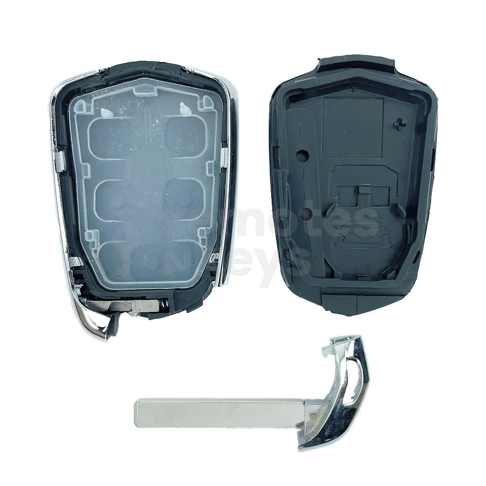 CADILLAC Escalade 4+1 Buttons Smart Remote Key Shell/Case With Emergency Blade
