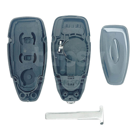 Ford 3 Buttons Smart Remote Key Shell/Case HU101 Emergency Blade