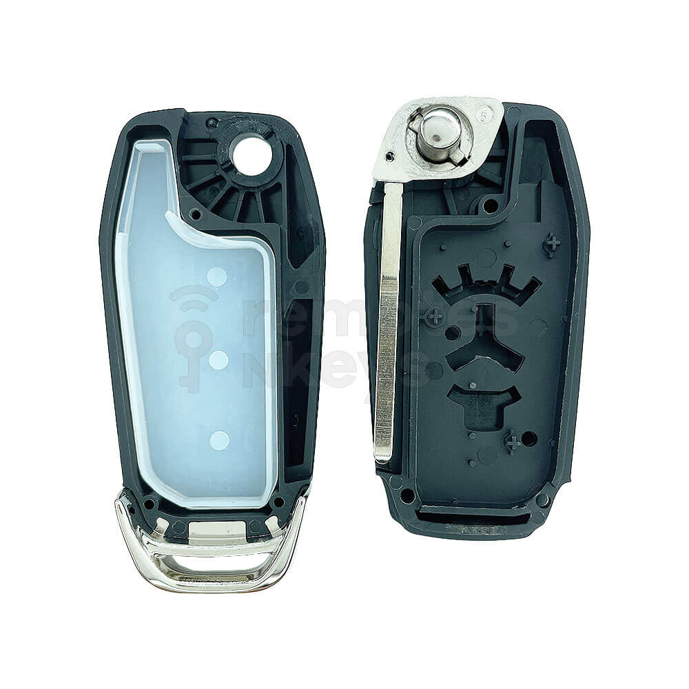 Ford Everest 3 Buttons Flip Remote Key Shell/Case With HU101 Blade