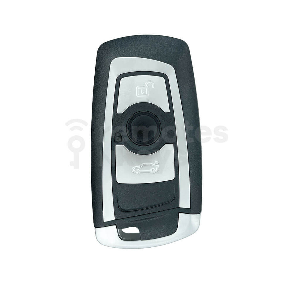 BMW 3 Buttons Smart Remote Key Shell/Case Black and Silver Colour With Emergency Blade