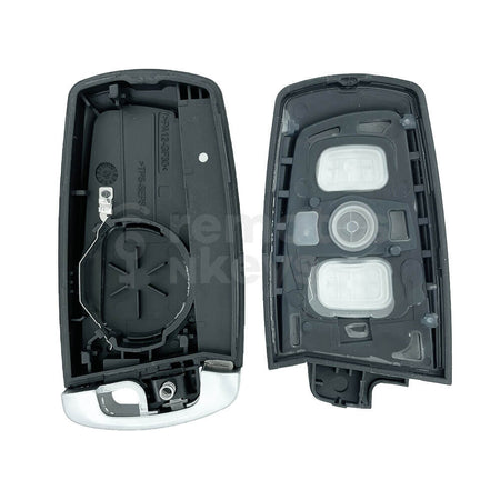 BMW 3 Buttons Smart Remote Key Shell/Case Black and Silver Colour With Emergency Blade