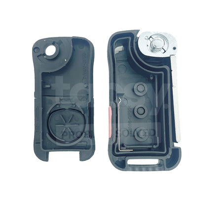 PORSCHE Cayenne 3+1 Buttons Flip Remote Key Shell/Case HU66