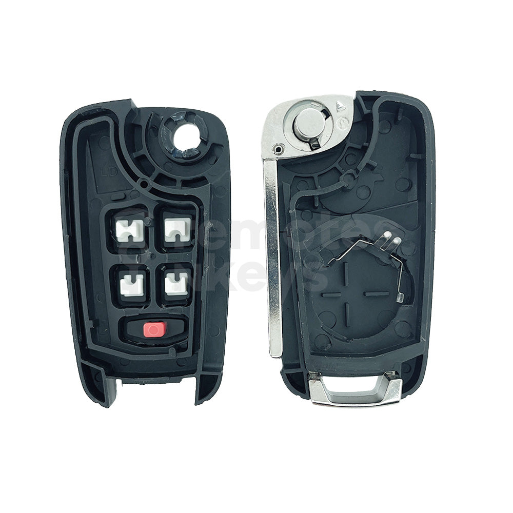 HOLDEN 4+1 Buttons With Remote Start Flip/Smart Remote Key Shell/Case HU100 Blade