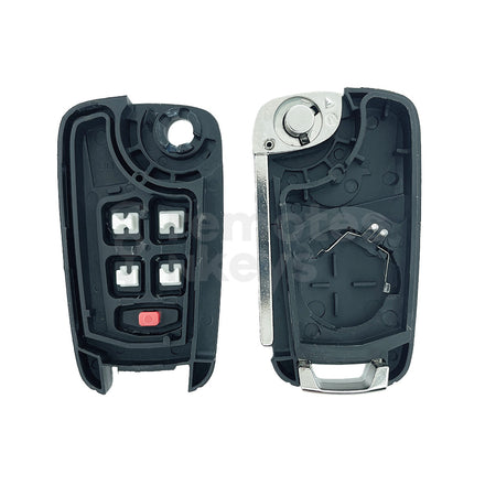 HOLDEN 4+1 Buttons With Remote Start Flip/Smart Remote Key Shell/Case HU100 Blade