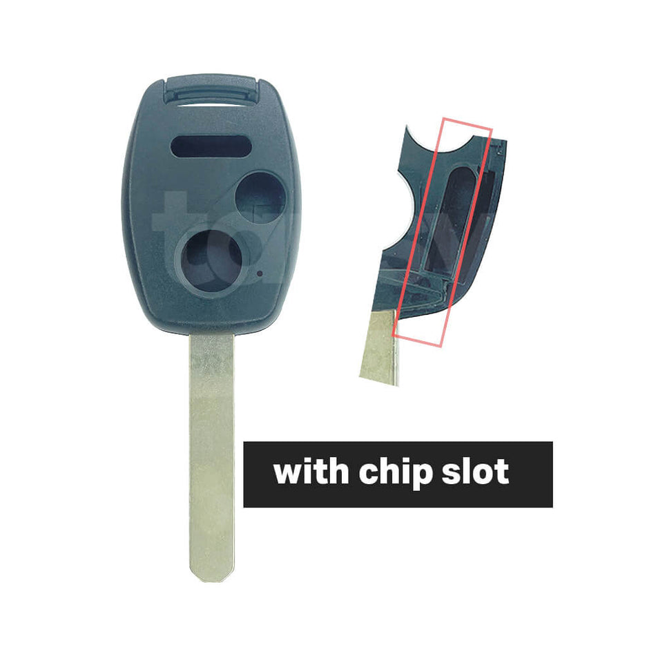 HONDA 2+1 Buttons Remote Key Shell/Case With Separate Chip Slot HON66 Blade