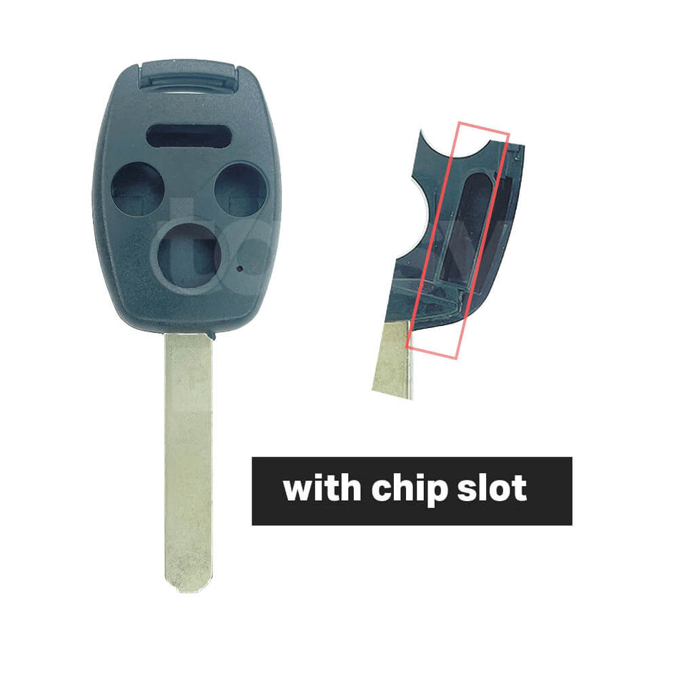 HONDA 3+1 Buttons Remote Key Shell/Case With Separate Chip Slot HON66 Blade