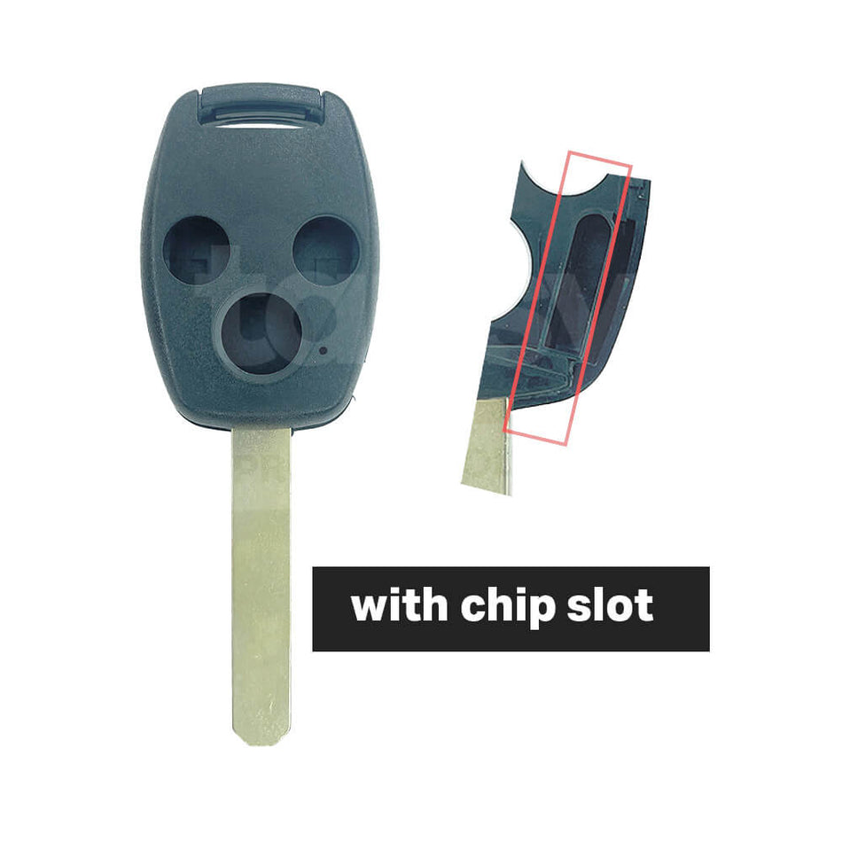 HONDA 3 Buttons Remote Key Shell/Case With Separate Chip Slot HON66 Blade