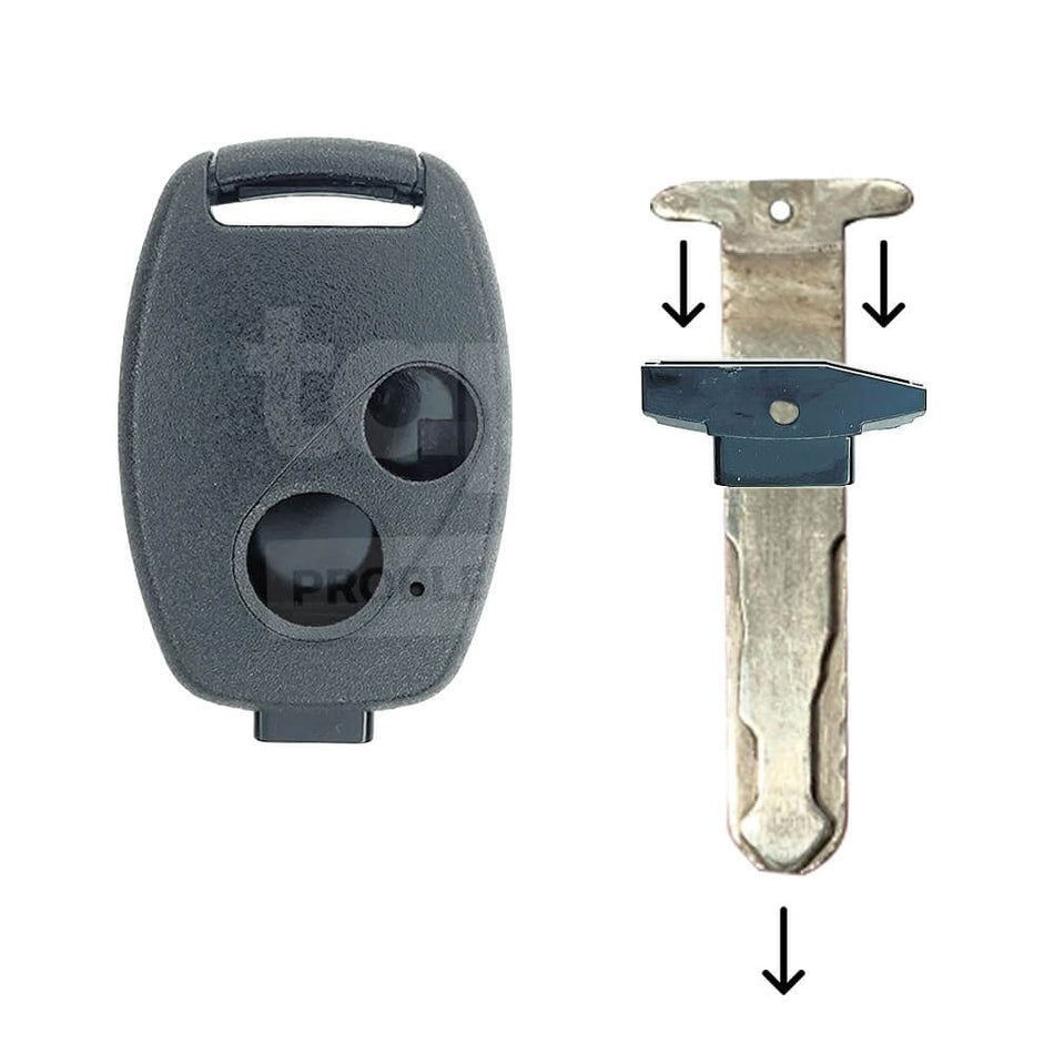 HONDA 2 Buttons Remote Shell Head (No Key Cutting Required)