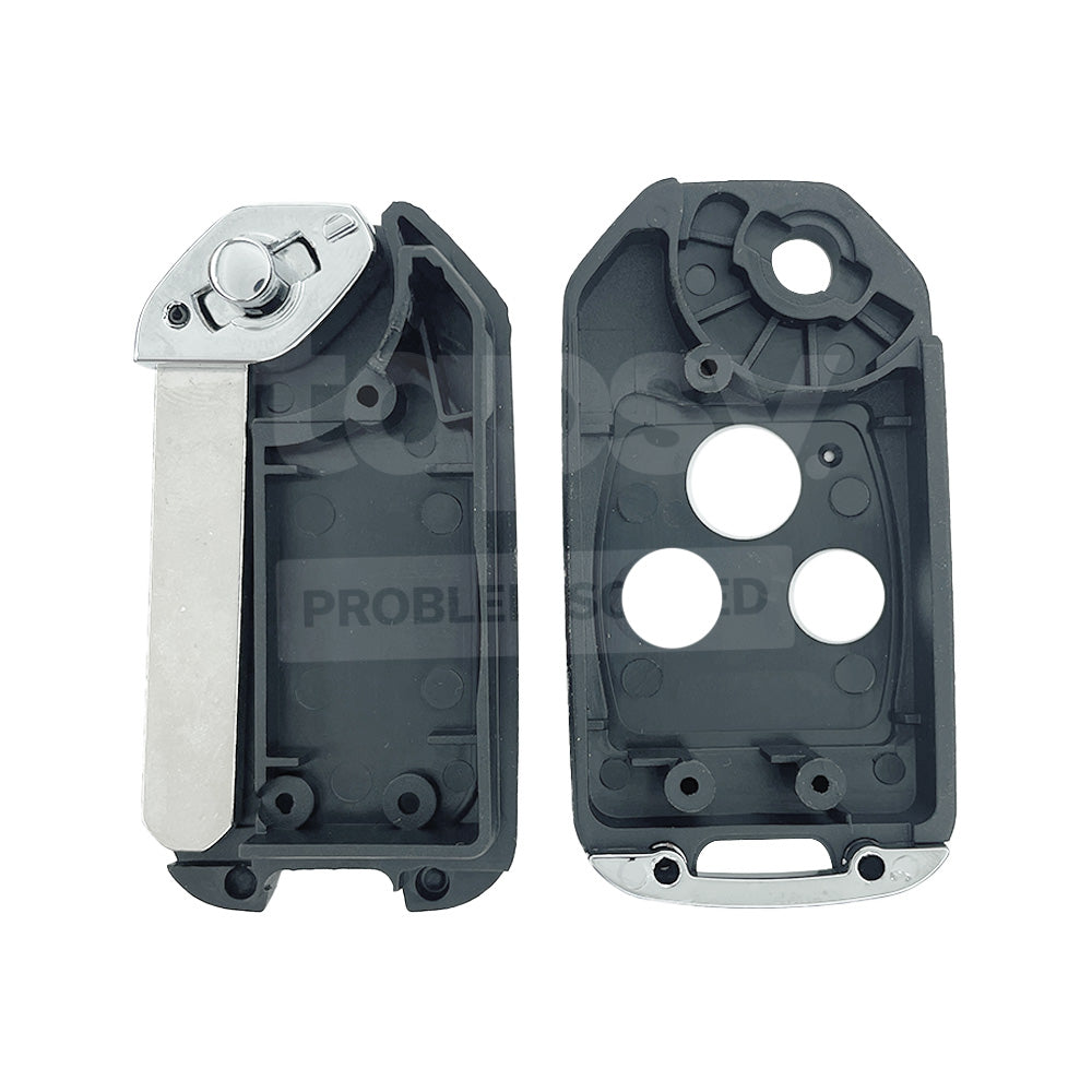 HONDA 3 Buttons Upgraded Flip Remote Key Shell/Case HON66 Blade