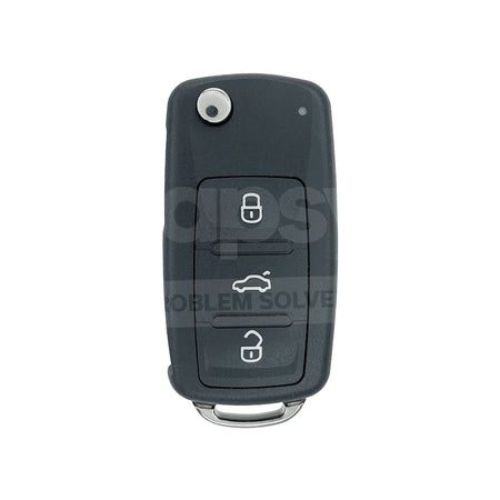 Volkswagen VW Flip Remote Key Shell UDS 3 Buttons