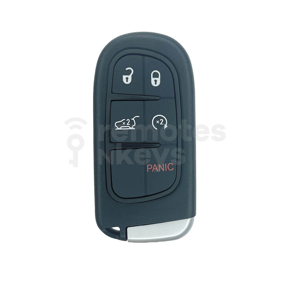 Chrysler Jeep Dodge 2015- 4+1 Buttons Smart Remote Key Shell/Case With Remote Start Button