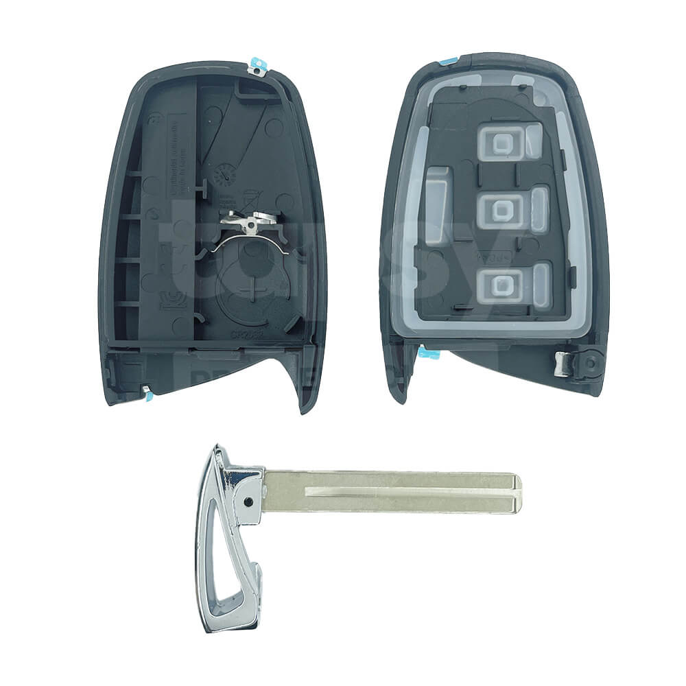 Hyundai Santa Fe 3 Buttons Smart Key Shell/Case TOY48 Emergency Blade