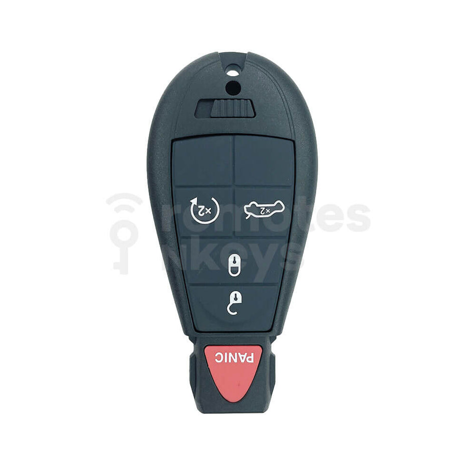 Chrysler Jeep Dodge 4+1 Buttons Fobik Remote Key Shell/Case With Car Trunk/Remote Start Button