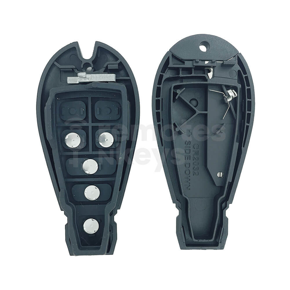 Chrysler Jeep Dodge 4+1 Buttons Fobik Remote Key Shell/Case With Car Trunk/Remote Start Button