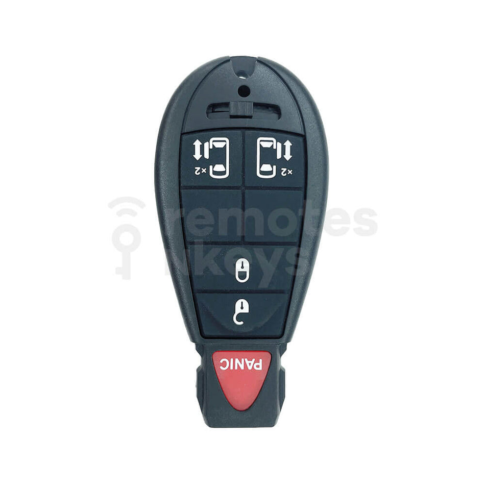 Chrysler Jeep Dodge 4+1 Buttons Smart Remote Key Shell/Case With Slider Doors Button