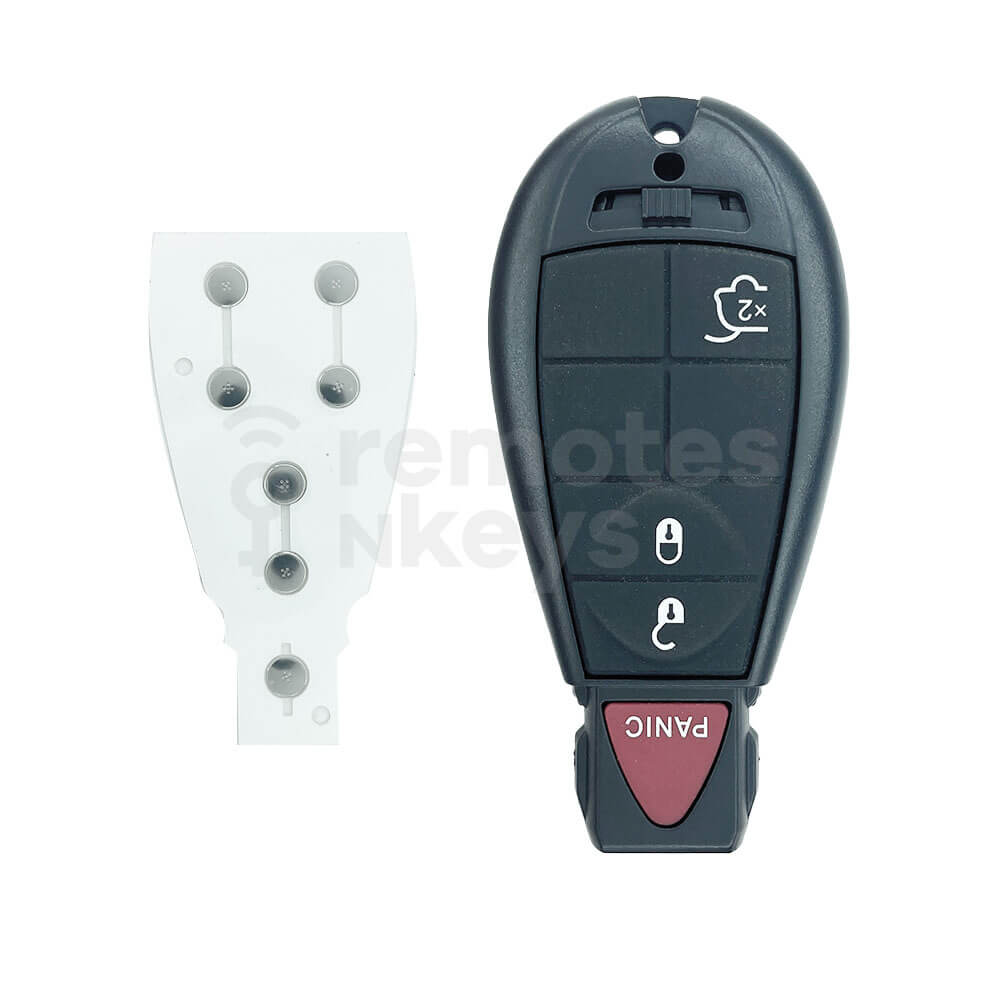 Chrysler Jeep Dodge 3+1 Buttons Smart Remote Key Shell/Case With SUV Button