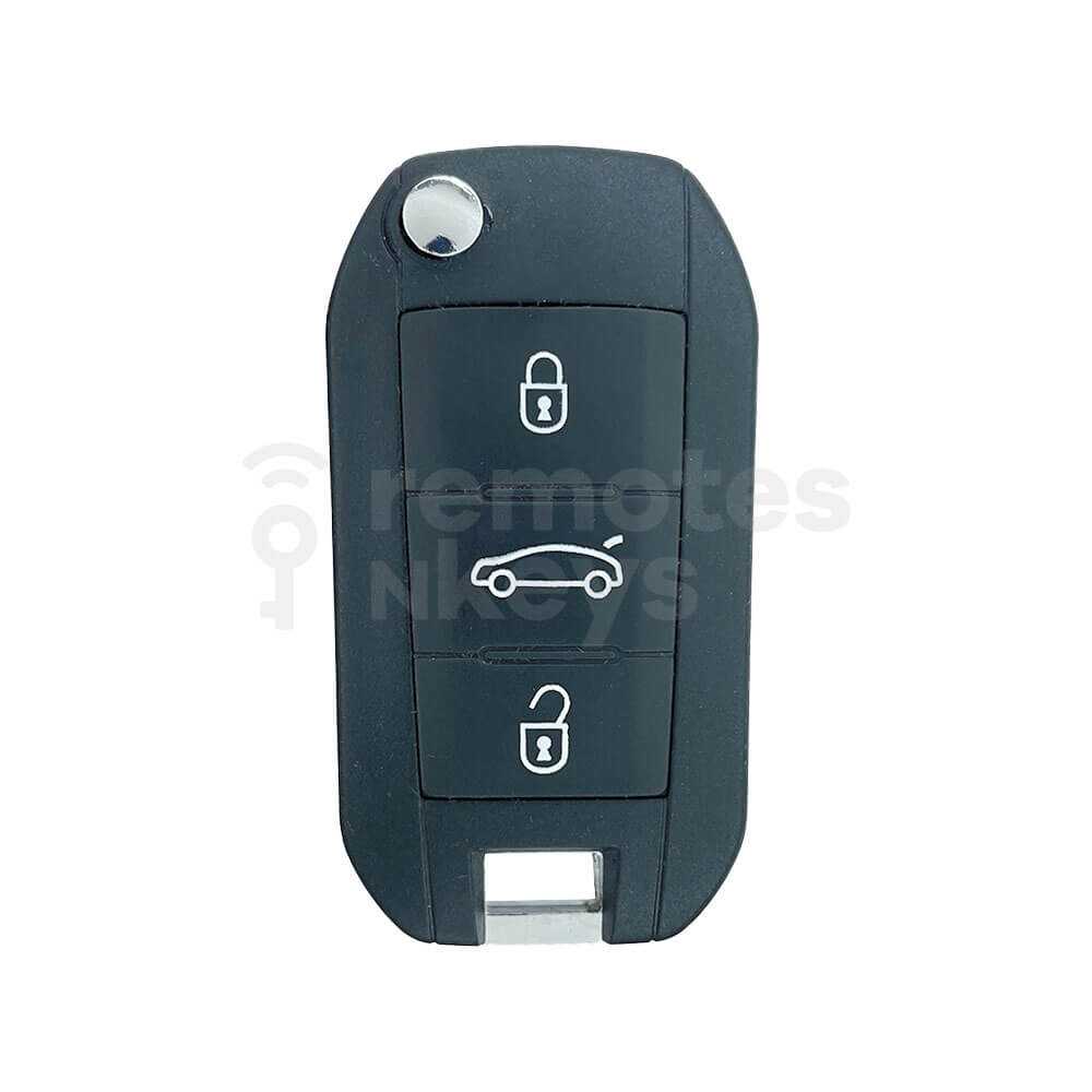 Peugeot/Citroen New Style 3 Buttons Flip Remote Key Shell/Case With Boot Button HU83