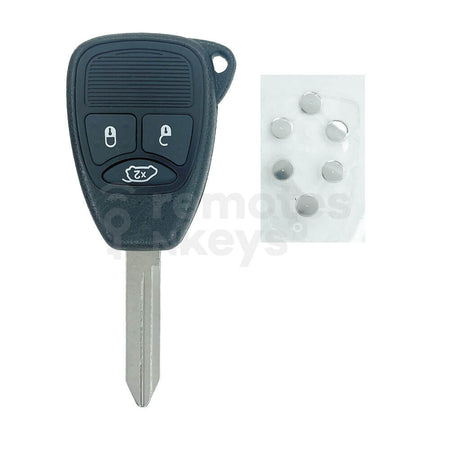 Chrysler Jeep Dodge 3 Buttons Remote Key Shell/Case CY24 Blade