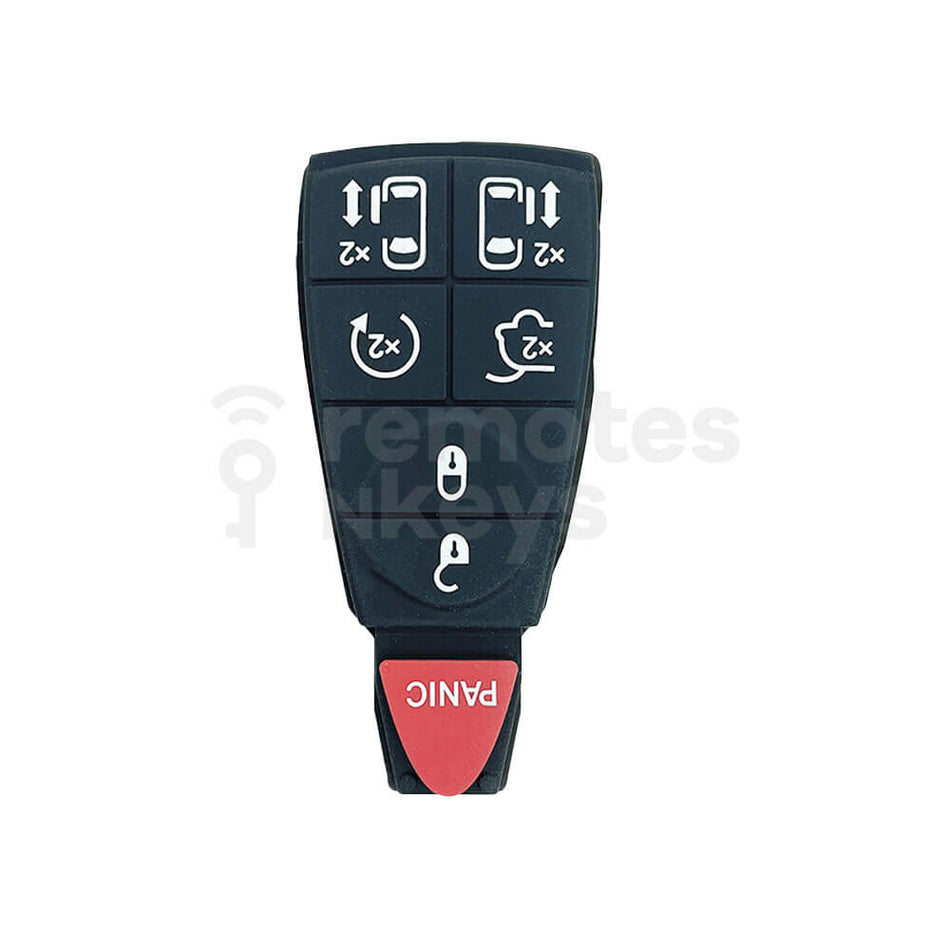 Chrysler Jeep Dodge 6+1 Remote Key Rubber Buttons Car Trunk/Remote Start/Side Doors Type