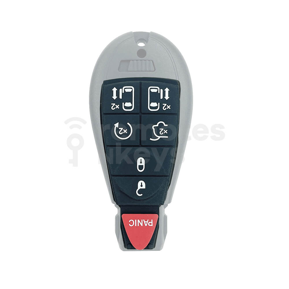 Chrysler Jeep Dodge 6+1 Remote Key Rubber Buttons Car Trunk/Remote Start/Side Doors Type