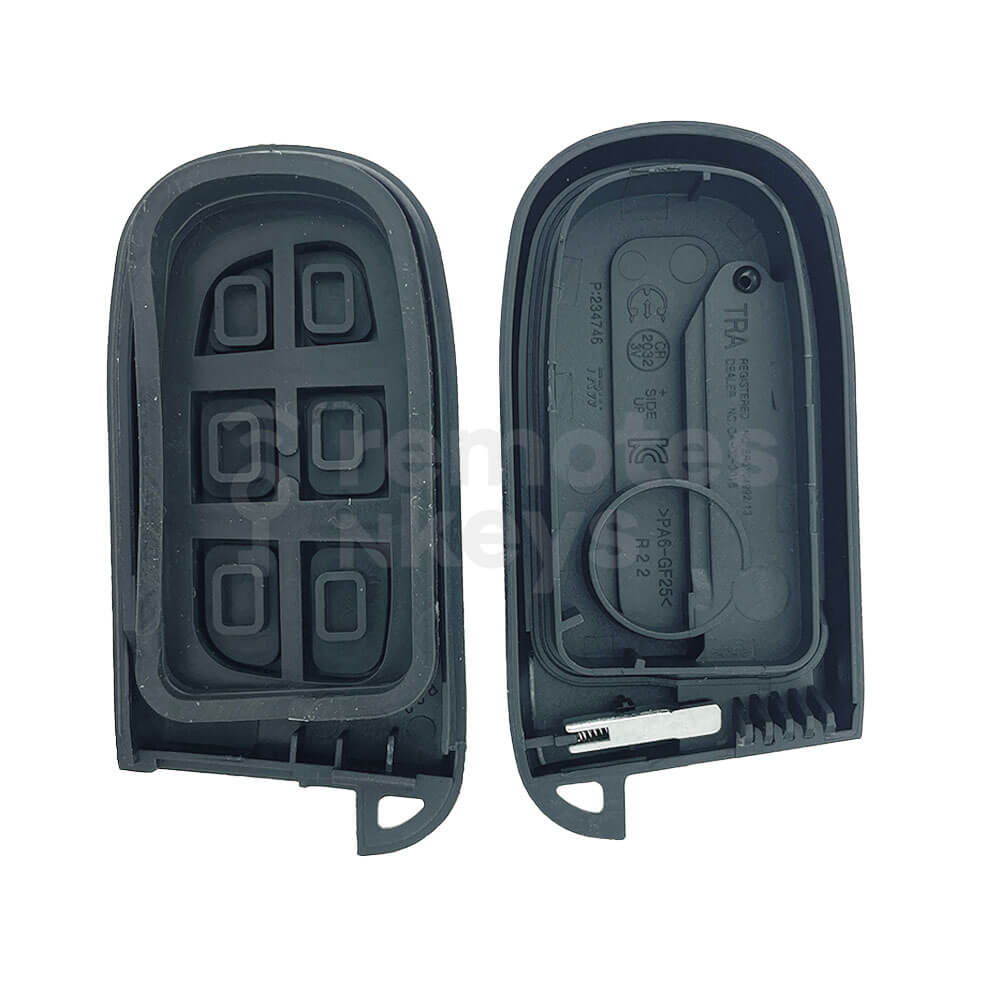 Chrysler Jeep Dodge 2015- 4 Buttons Smart Remote Key Shell/Case With Remote Start/SUV Button