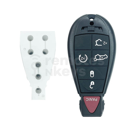 Chrysler Jeep Dodge 5+1 Buttons Smart Remote Key Shell/Case With SUV/Remote Start Button