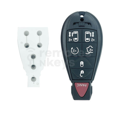 Chrysler Jeep Dodge 6+1 Buttons Smart Remote Key Shell/Case With SUV/Remote Start/Slider Doors Button