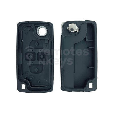 Peugeot/Citroen 4 Buttons Flip Remote Key Shell/Case With Slider Door Buttons HU107T Blade