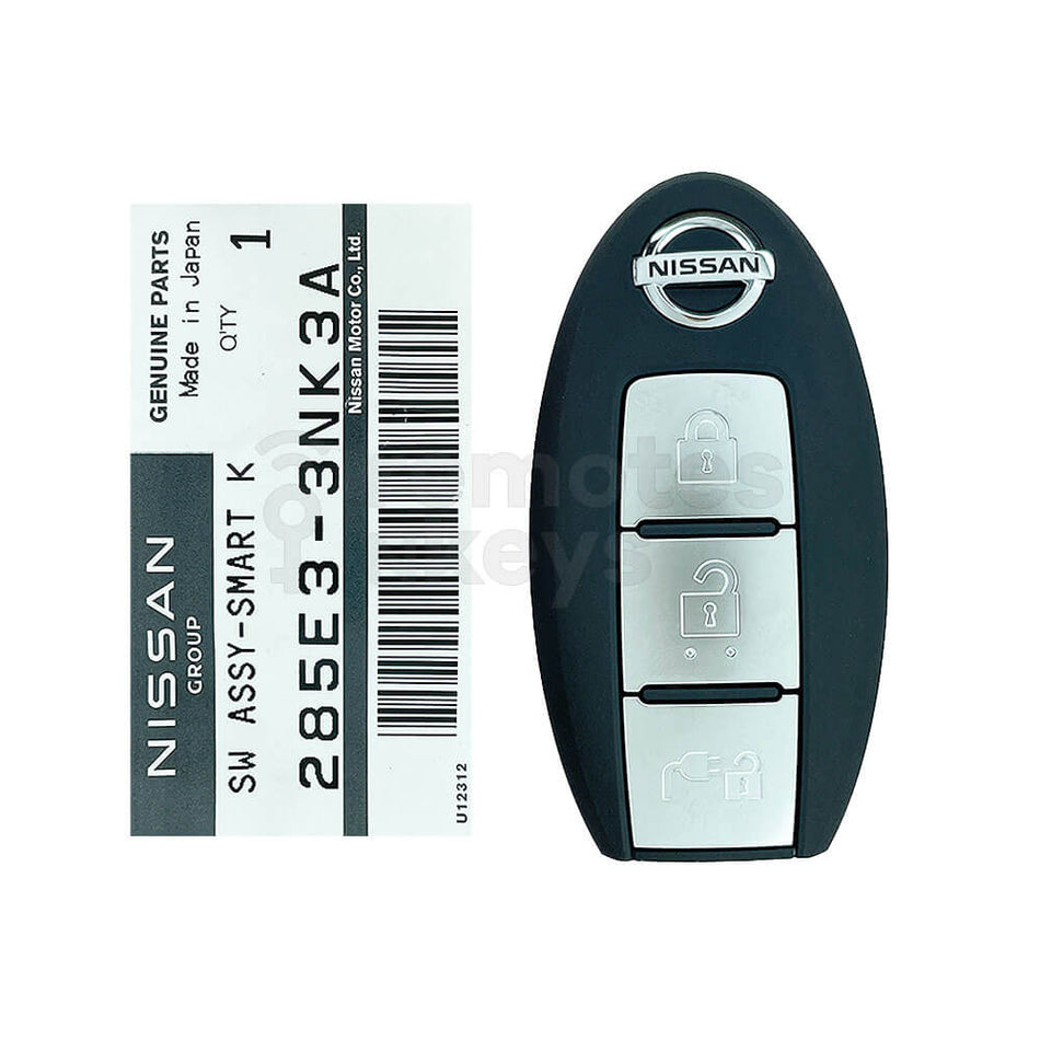 Nissan Leaf Genuine 3 Buttons Smart Remote Key 314MHz 285E3-3NK3A FCCID: TWB1J701