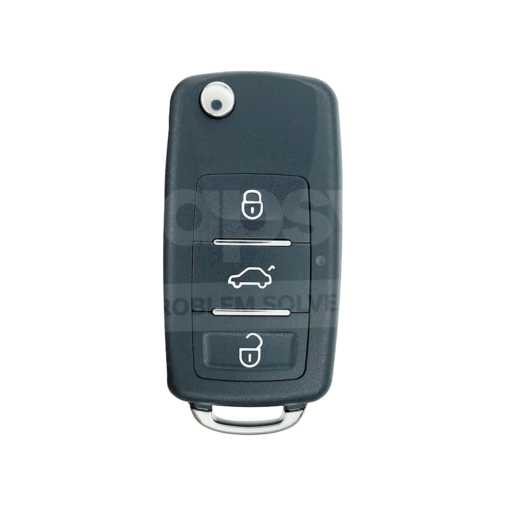 Xhorse VVDI Key Tool VVDI2 Flip Remote Key 3 Buttons VW Type Built-in XT27B Super Chip XEB510EN