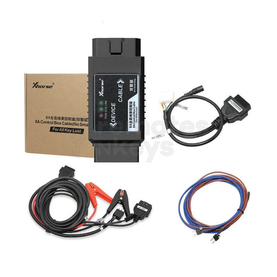Xhorse Toyota 8A Bladed Key Adapter With Cables For All Key Lost