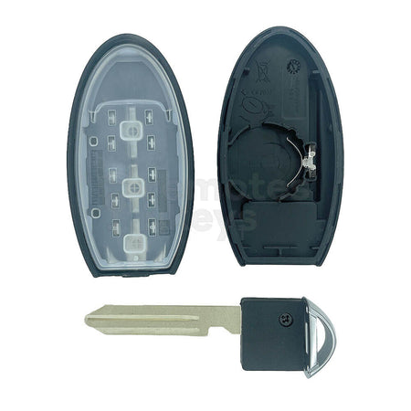 Nissan XTrail/Qashqai 3 Buttons Smart Remote Key Shell/Case With NSN14 Blade