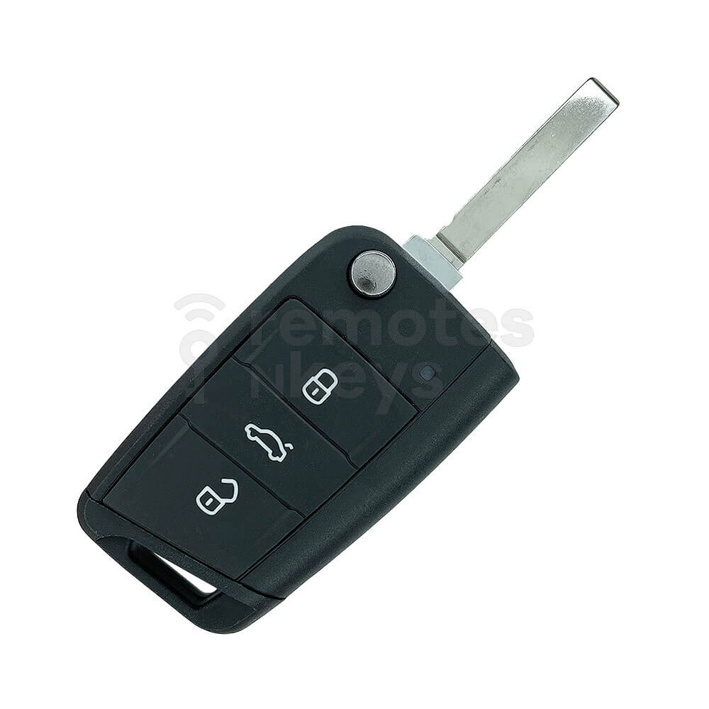 Volkswagen Polo/Tiguan 2014 3 Buttons Remote Key Shell/Case HU162 Blade