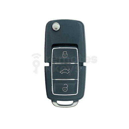  Keydiy KD Universal Flip Remote Key 3 Buttons Chrome Volkswagen Type B01-3
