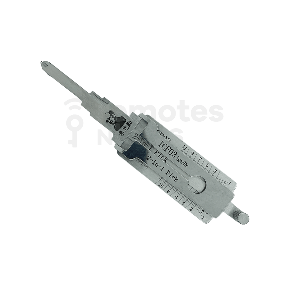 MAZDA/FORD ICF03 Original Lishi 2-In-1 Pick Decoder (Ignition/Door) 