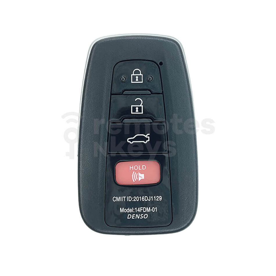 Toyota Camry 4 Buttons 2018-2023 Smart Remote Shell VVDI XM38 Compatible