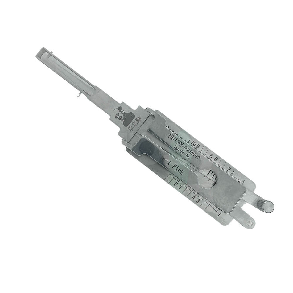 FORD HU198 2017 Original Lishi 2-In-1 Pick Decoder (Ignition/Door/Boot) 