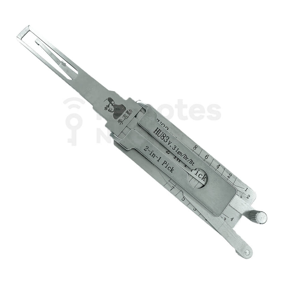 Original Lishi 2-in-1 Pick Decoder Tool HU83-AG For Peugeot