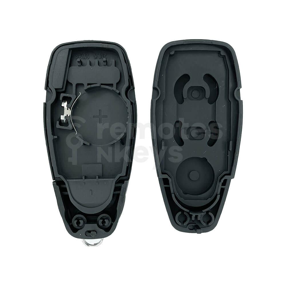 Ford 2 Buttons Smart Remote Key Shell/Case With HU101 Emergency Blade