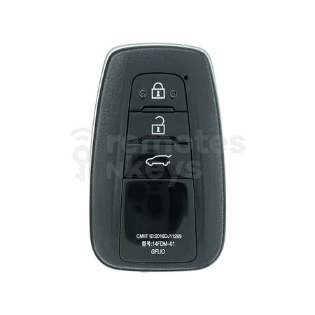 Toyota Landcruiser Prado/Rav4 2019 Smart Remote Key Shell 3 Buttons VVDI XM38 Compatible