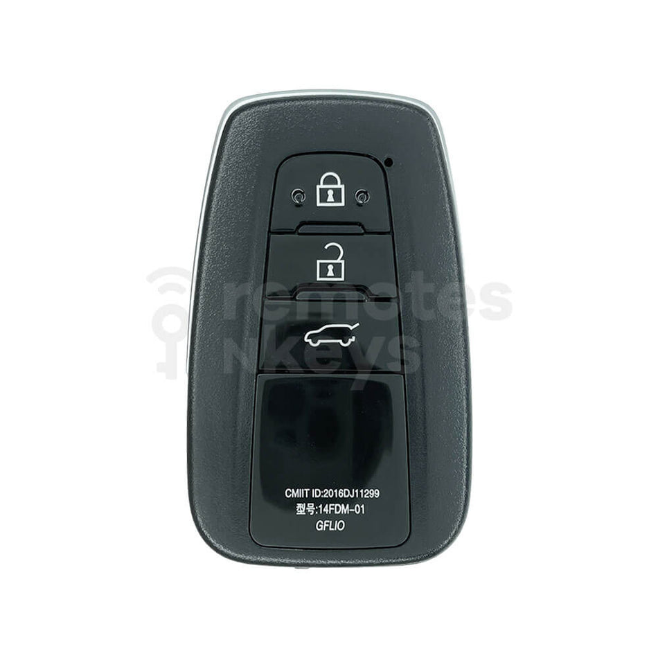 Toyota Landcruiser Prado/Rav4 2019 Smart Remote Key Shell 3 Buttons VVDI XM38 Compatible